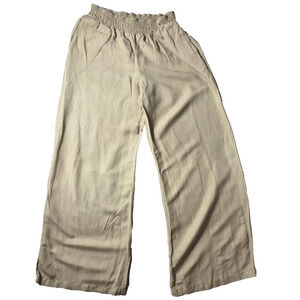 Women's Wide Leg Signature Crepe Pull-on Pants A New DAY Sz Small